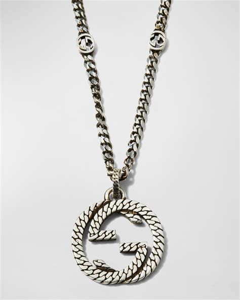 mens silver gucci chain|men's silver chains Gucci.